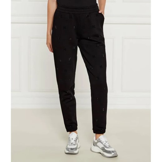 Karl Lagerfeld Spodnie dresowe Rhinestone | Regular Fit ze sklepu Gomez Fashion Store w kategorii Spodnie damskie - zdjęcie 185010981