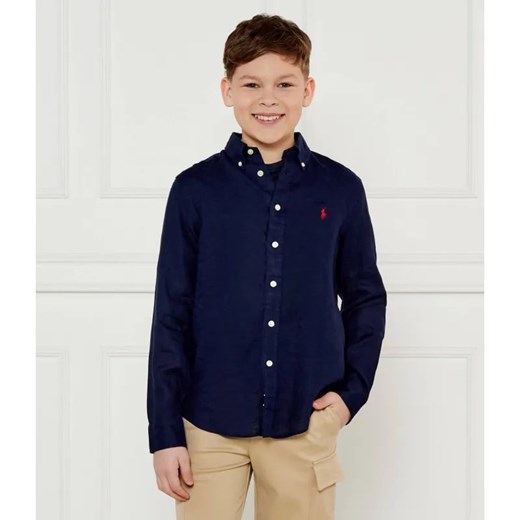 POLO RALPH LAUREN Lniana koszula | Regular Fit ze sklepu Gomez Fashion Store w kategorii Koszule chłopięce - zdjęcie 185010983
