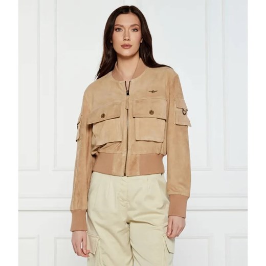 Aeronautica Militare Skórzana kurtka | Regular Fit ze sklepu Gomez Fashion Store w kategorii Kurtki damskie - zdjęcie 185011082