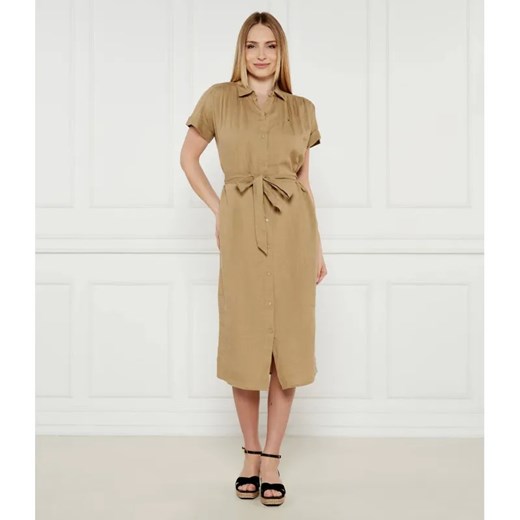Tommy Hilfiger Lniana sukienka z paskiem ze sklepu Gomez Fashion Store w kategorii Sukienki - zdjęcie 185011101