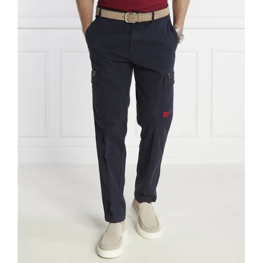 HUGO Spodnie cargo Glian | Regular Fit ze sklepu Gomez Fashion Store w kategorii Spodnie męskie - zdjęcie 185011164