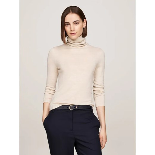 Tommy Hilfiger Wełniany golf | Slim Fit ze sklepu Gomez Fashion Store w kategorii Bluzki damskie - zdjęcie 185011213