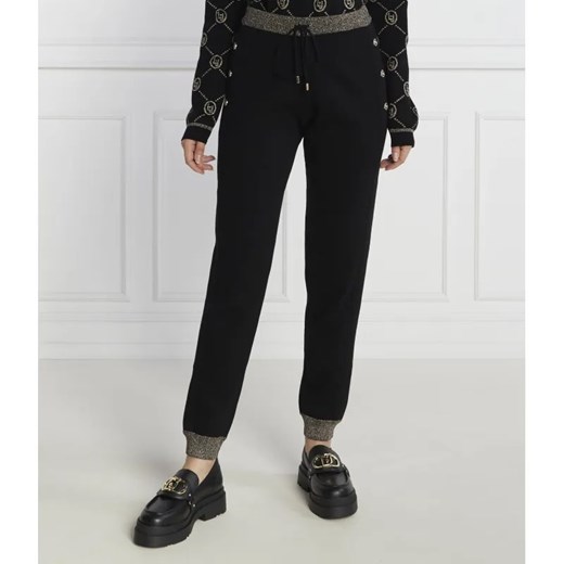 Liu Jo Sport Spodnie dzianinowe | Regular Fit ze sklepu Gomez Fashion Store w kategorii Spodnie damskie - zdjęcie 185011370