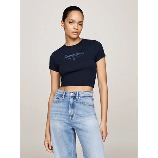 Tommy Jeans T-shirt | Cropped Fit ze sklepu Gomez Fashion Store w kategorii Bluzki damskie - zdjęcie 185011494