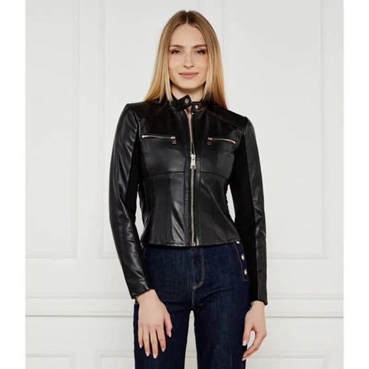 Liu Jo Skórzana kurtka | Slim Fit Liu Jo 40 wyprzedaż Gomez Fashion Store