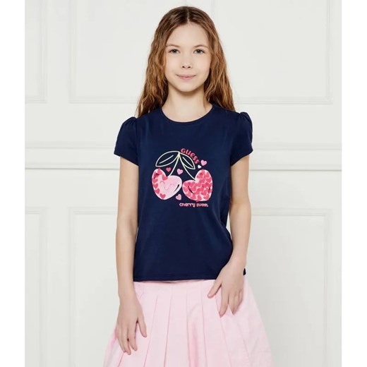 Guess T-shirt | Regular Fit ze sklepu Gomez Fashion Store w kategorii Bluzki dziewczęce - zdjęcie 185011744