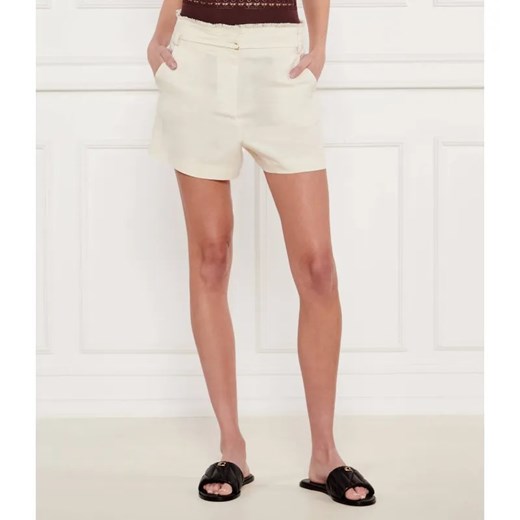 Patrizia Pepe Szorty | Regular Fit | z dodatkiem lnu Patrizia Pepe 36 wyprzedaż Gomez Fashion Store