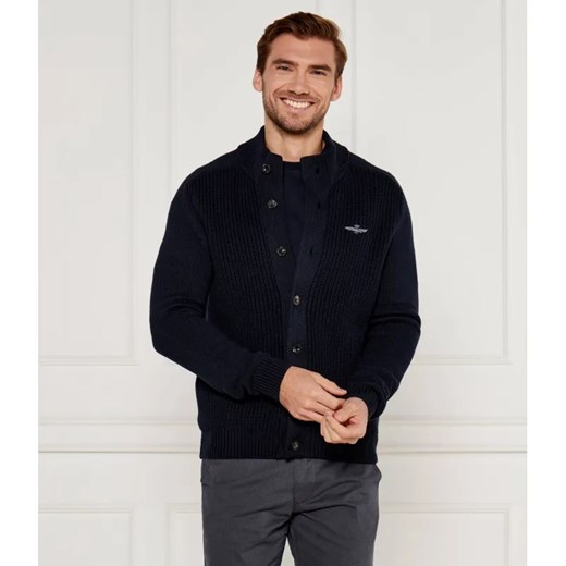 Aeronautica Militare Kardigan | Regular Fit ze sklepu Gomez Fashion Store w kategorii Swetry męskie - zdjęcie 185012151