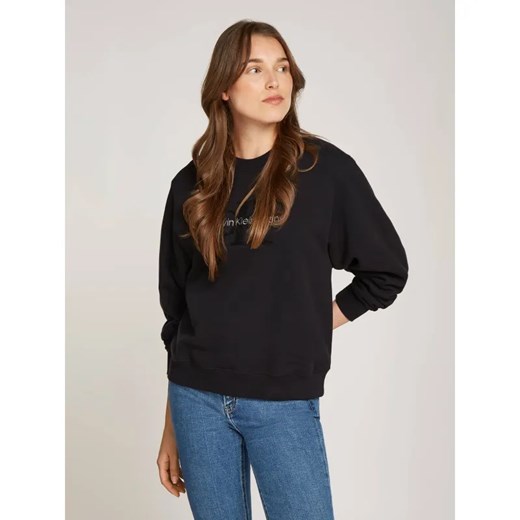 Calvin Klein Jeans Bluza Chenille | Regular Fit ze sklepu Gomez Fashion Store w kategorii Bluzy damskie - zdjęcie 185012544