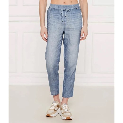 Marc Cain Lniane spodnie RHODOS | Relaxed fit ze sklepu Gomez Fashion Store w kategorii Spodnie damskie - zdjęcie 185012723
