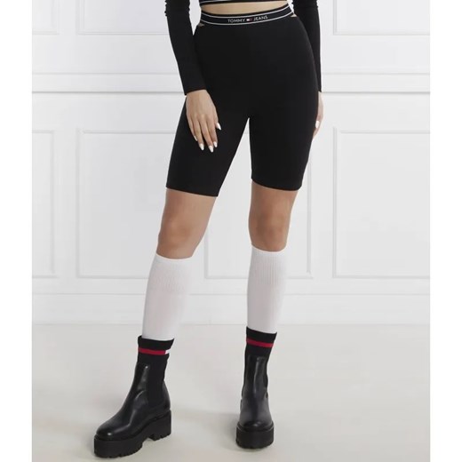 Tommy Jeans kolarki logo taping cycle | slim fit ze sklepu Gomez Fashion Store w kategorii Szorty - zdjęcie 185012790