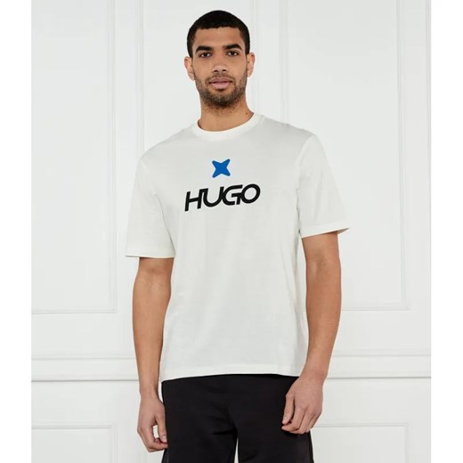 Hugo Blue T-shirt Newromi | Regular Fit ze sklepu Gomez Fashion Store w kategorii T-shirty męskie - zdjęcie 185012870