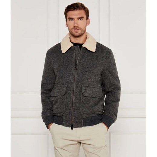 Tommy Hilfiger Wełniana kurtka | Regular Fit | shearling Tommy Hilfiger XL Gomez Fashion Store wyprzedaż