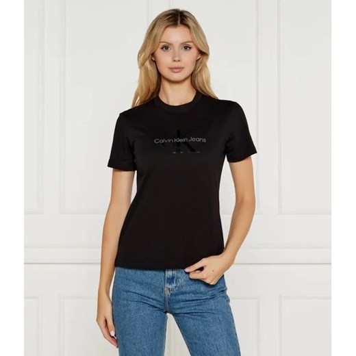 Calvin Klein Jeans T-shirt | Regular Fit ze sklepu Gomez Fashion Store w kategorii Bluzki damskie - zdjęcie 185013081