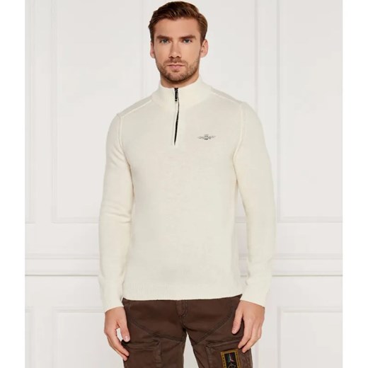 Aeronautica Militare Wełniany sweter | Regular Fit ze sklepu Gomez Fashion Store w kategorii Swetry męskie - zdjęcie 185013203