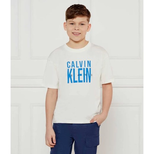 Calvin Klein Jeans T-shirt | Regular Fit ze sklepu Gomez Fashion Store w kategorii T-shirty chłopięce - zdjęcie 185013354