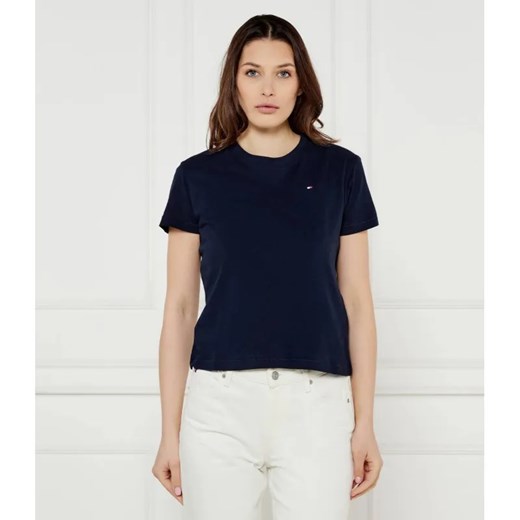 Tommy Hilfiger T-shirt | Slim Fit ze sklepu Gomez Fashion Store w kategorii Bluzki damskie - zdjęcie 185013454