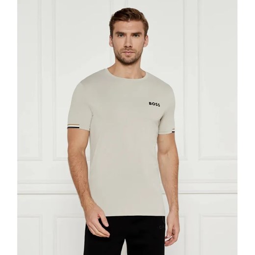 BOSS GREEN T-shirt Boss x Matteo Berrettini | Slim Fit | stretch ze sklepu Gomez Fashion Store w kategorii T-shirty męskie - zdjęcie 185013611