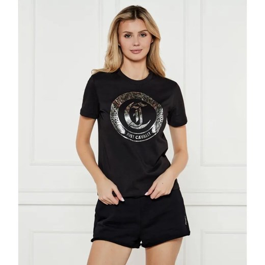 Just Cavalli T-shirt | Regular Fit ze sklepu Gomez Fashion Store w kategorii Bluzki damskie - zdjęcie 185013612