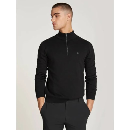 Calvin Klein Sweter | Slim Fit | z dodatkiem jedwabiu ze sklepu Gomez Fashion Store w kategorii Swetry męskie - zdjęcie 185013660