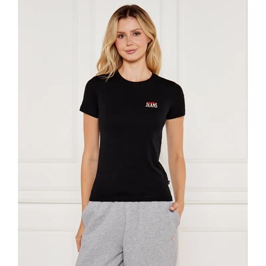Guess Jeans T-shirt | Slim Fit ze sklepu Gomez Fashion Store w kategorii Bluzki damskie - zdjęcie 185013681