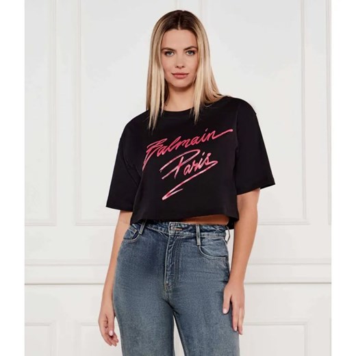 Balmain T-shirt | Cropped Fit ze sklepu Gomez Fashion Store w kategorii Bluzki damskie - zdjęcie 185013960