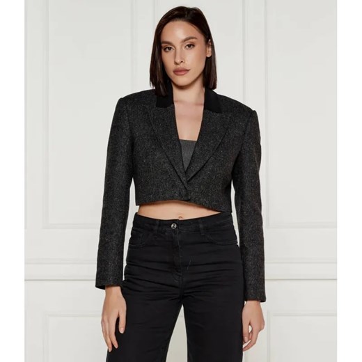 Patrizia Pepe Żakiet | Cropped Fit | z dodatkiem wełny ze sklepu Gomez Fashion Store w kategorii Marynarki damskie - zdjęcie 185014080