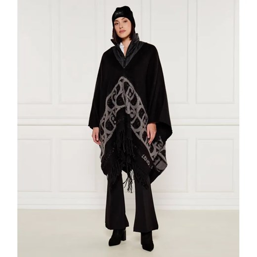 Liu Jo Ponczo | Loose fit | z dodatkiem wełny ze sklepu Gomez Fashion Store w kategorii Poncza - zdjęcie 185014150