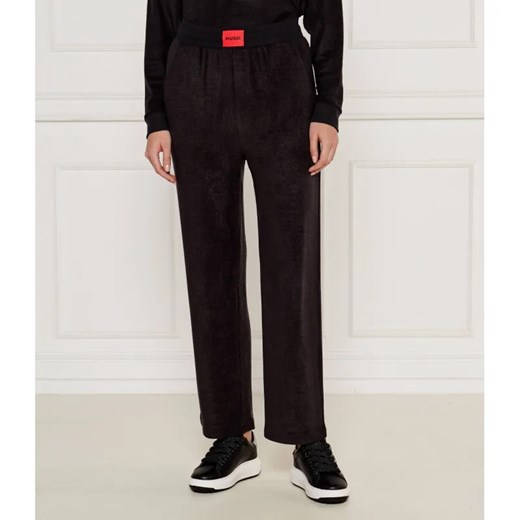 Hugo Bodywear Spodnie dzianinowe SNOOZIE | Regular Fit ze sklepu Gomez Fashion Store w kategorii Spodnie damskie - zdjęcie 185014244