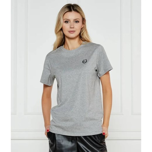 Karl Lagerfeld T-shirt IKON PATCH | Relaxed fit ze sklepu Gomez Fashion Store w kategorii Bluzki damskie - zdjęcie 185014394