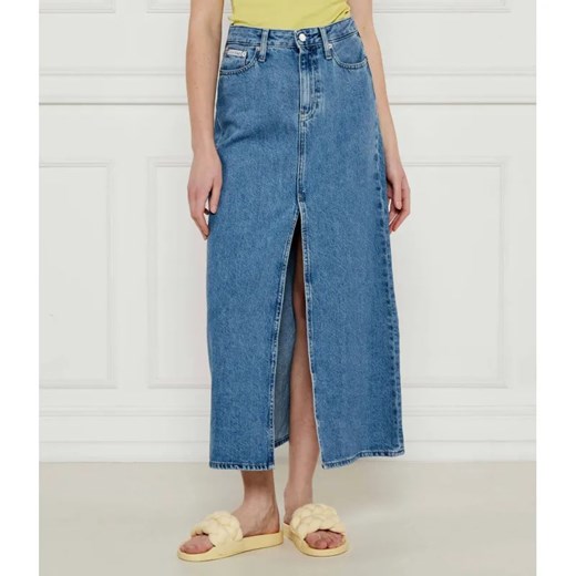 Calvin Klein Jeans Jeansowa spódnica A-LINE ze sklepu Gomez Fashion Store w kategorii Spódnice - zdjęcie 185014513