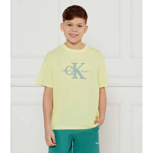 Calvin Klein Jeans T-shirt | Regular Fit ze sklepu Gomez Fashion Store w kategorii T-shirty chłopięce - zdjęcie 185014863