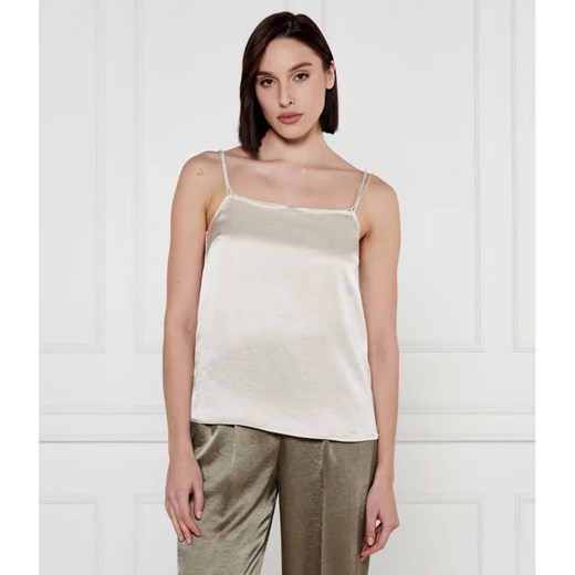 Marc Cain Satynowy top | Regular Fit ze sklepu Gomez Fashion Store w kategorii Bluzki damskie - zdjęcie 185014893