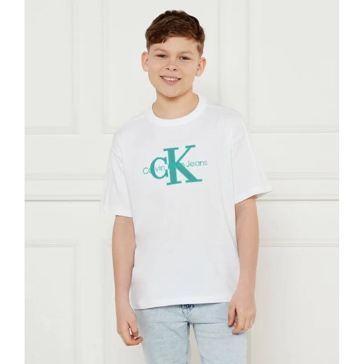 Calvin Klein Jeans T-shirt | Regular Fit ze sklepu Gomez Fashion Store w kategorii T-shirty chłopięce - zdjęcie 185015142