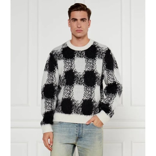 HUGO Sweter Shequer | Oversize fit | z dodatkiem wełny ze sklepu Gomez Fashion Store w kategorii Swetry męskie - zdjęcie 185015162