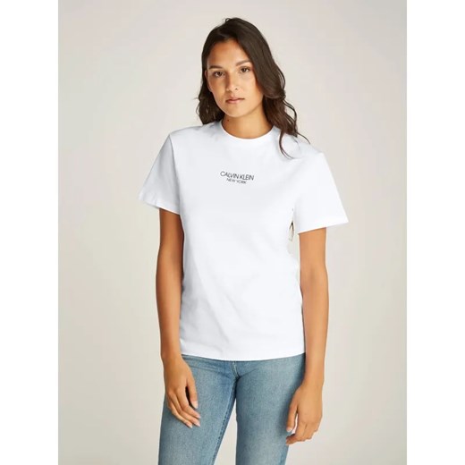Calvin Klein T-shirt NEWYORK | Regular Fit ze sklepu Gomez Fashion Store w kategorii Bluzki damskie - zdjęcie 185015282