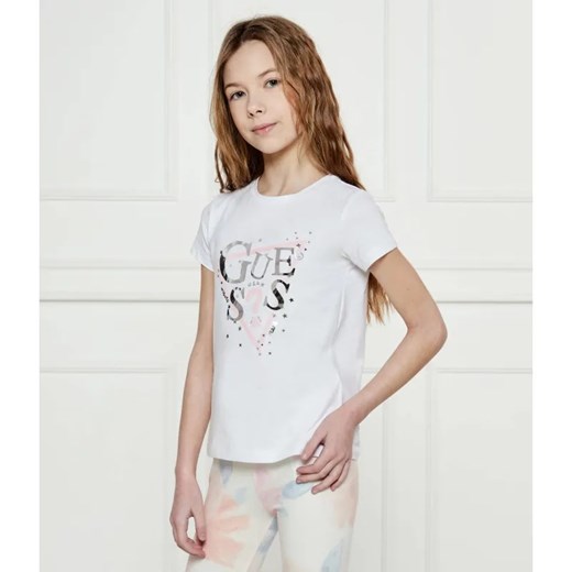 Guess T-shirt | Regular Fit ze sklepu Gomez Fashion Store w kategorii Bluzki dziewczęce - zdjęcie 185015351