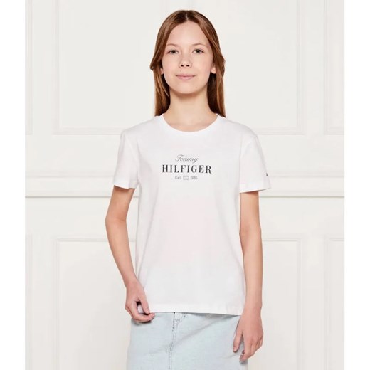 Tommy Hilfiger T-shirt | Regular Fit ze sklepu Gomez Fashion Store w kategorii Bluzki dziewczęce - zdjęcie 185015451