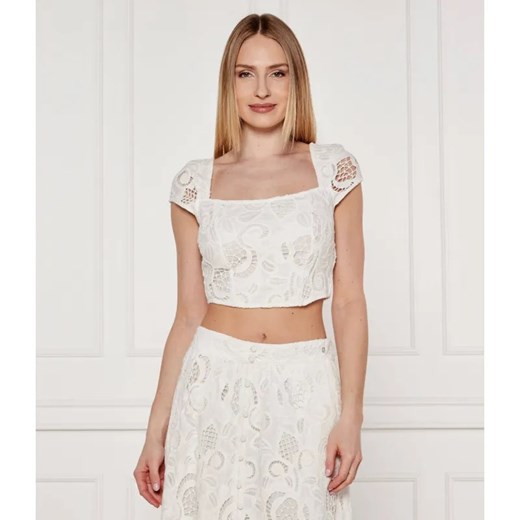 GUESS Top DOMITILLE | Cropped Fit ze sklepu Gomez Fashion Store w kategorii Bluzki damskie - zdjęcie 185015530