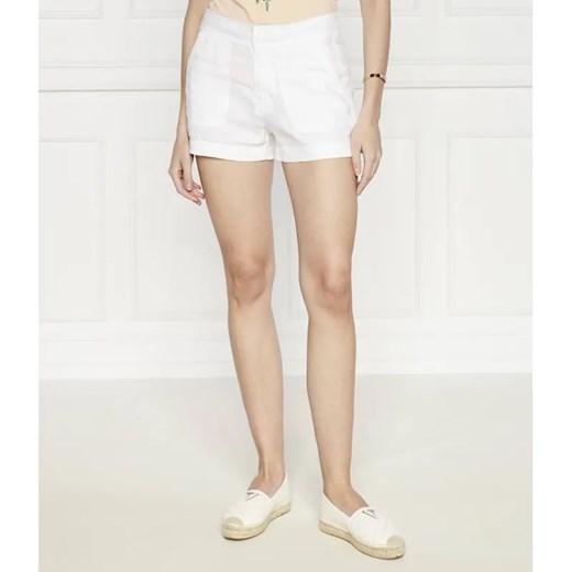 GUESS Lniane szorty | Regular Fit ze sklepu Gomez Fashion Store w kategorii Szorty - zdjęcie 185015644