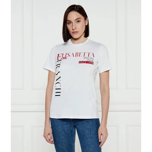 Elisabetta Franchi T-shirt | Regular Fit ze sklepu Gomez Fashion Store w kategorii Bluzki damskie - zdjęcie 185015792
