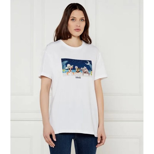 Liu Jo T-shirt | Regular Fit ze sklepu Gomez Fashion Store w kategorii Bluzki damskie - zdjęcie 185015944