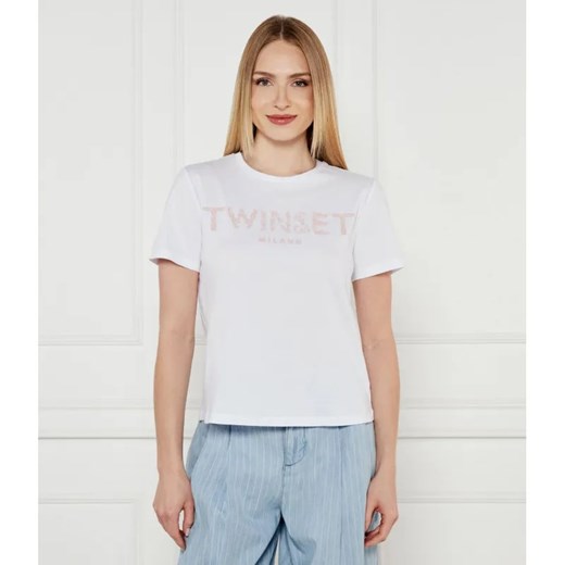 TWINSET T-shirt | Regular Fit ze sklepu Gomez Fashion Store w kategorii Bluzki damskie - zdjęcie 185016112