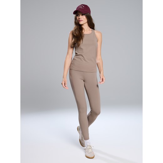 Sinsay - Legginsy sportowe - kremowy Sinsay S Sinsay