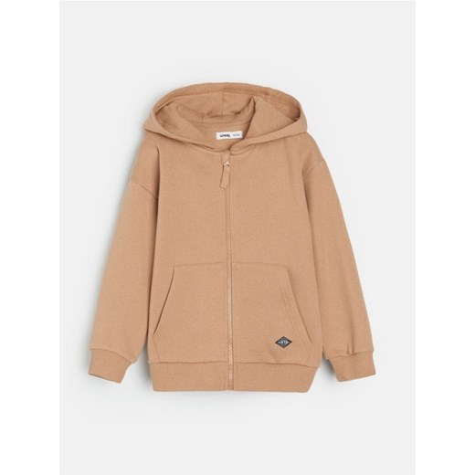 Sinsay - Bluza z kapturem na zamek - brązowy - id: 288DN-84X - marki Sinsay - 185019531 Sinsay - Bluza z kapturem na zamek - brązowy ze sklepu Sinsay w kategorii Bluzy chłopięce - zdjęcie 185019531