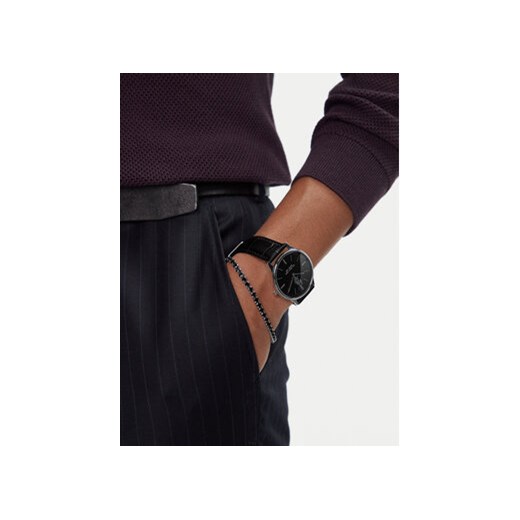 Zestaw zegarek i bransoletka U.S. Polo Assn. Jeremy USP6391TW Czarny 00 eobuwie.pl