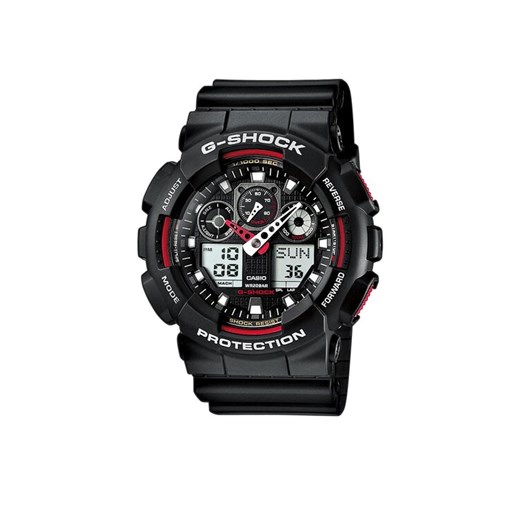 G-Shock Zegarek GA-100-1A4ER Czarny ze sklepu MODIVO w kategorii Zegarki - zdjęcie 185022441