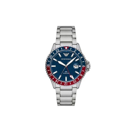 Emporio Armani Zegarek Diver AR11590 Srebrny ze sklepu MODIVO w kategorii Zegarki - zdjęcie 185022522