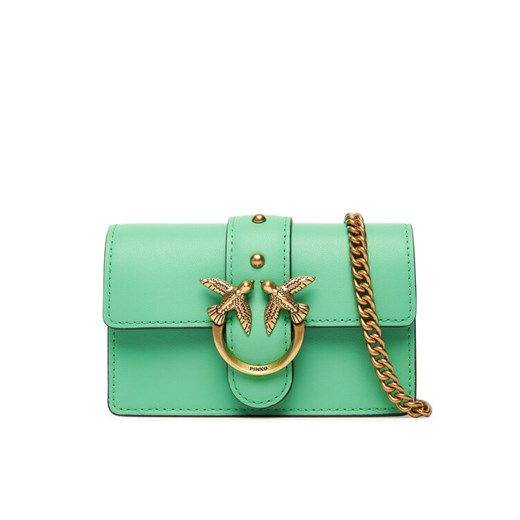 PINKO Torebka Love One Micro C . AI 24-25 PCPL 100064 A0F1 Zielony ze sklepu MODIVO w kategorii Kopertówki - zdjęcie 185022584