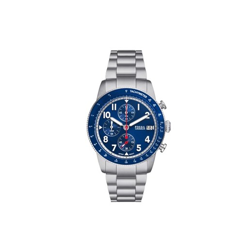 Fossil Zegarek Sport Tourer FS6047 Srebrny ze sklepu MODIVO w kategorii Zegarki - zdjęcie 185022691